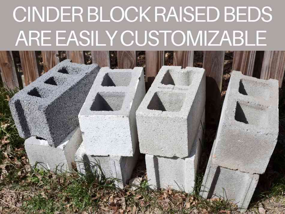 Cinder Block Raised Beds Are Easily Customizable