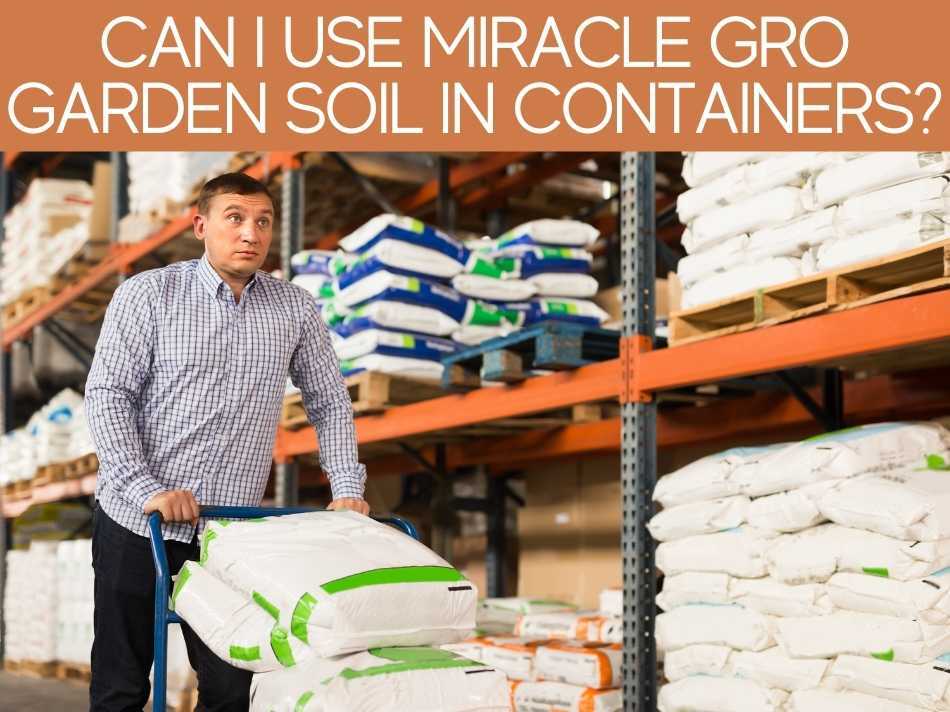 Can I Use Miracle Grow Garden Soil In Containers?